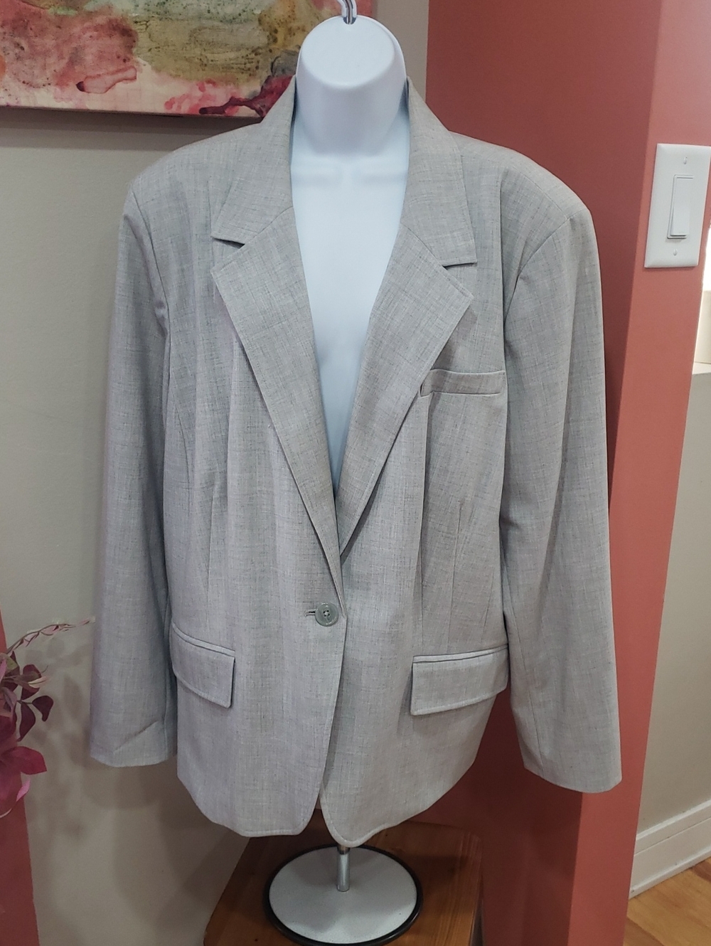 Worthington button front long sleeve Blazer 24W
